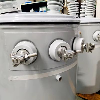 Наполненный маслом 15kva 75kva столбиковый монтированный однофазный трансформатор для профессионалов